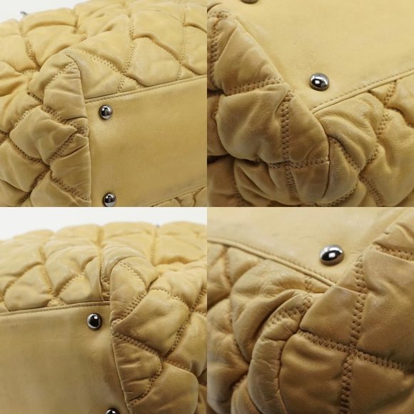 Chanel Beige Leather Quilted Bag #N7334H99 - Picture 6 of 16
